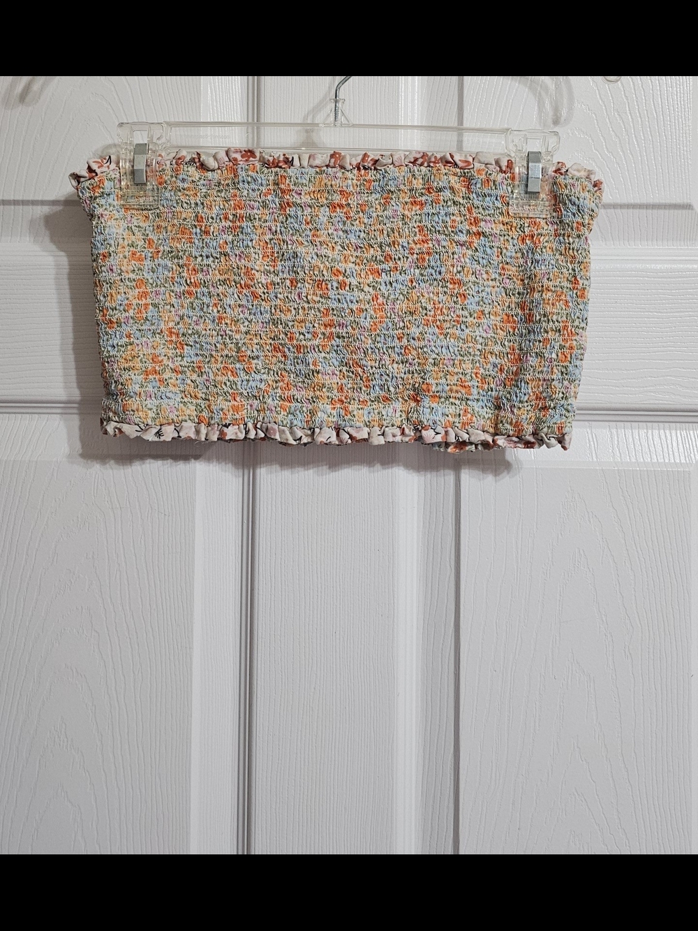 American Eagle Smocked Floral Tube Top